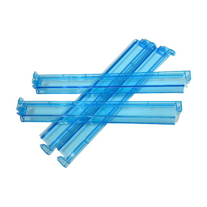 Mahjong Studios - Mahjong Rack and Pusher Set of 4 - Multi Colors Blue Purple Red Green Clear: Clear