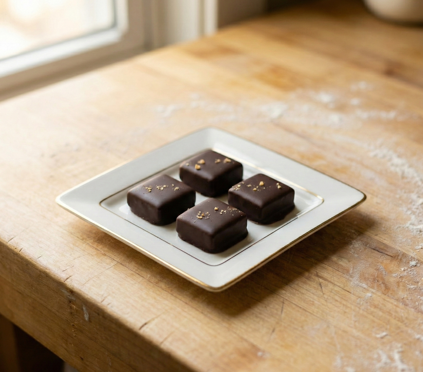 Chocolate Truffle, 71% Dark - Vermont Maple (4 pieces)