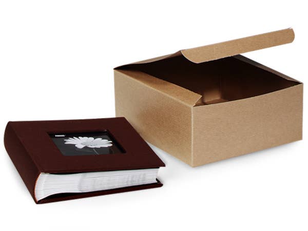 Nashville Wraps - Recycled Brown Kraft Gift Boxes: 50 Pack / 9x9x5"