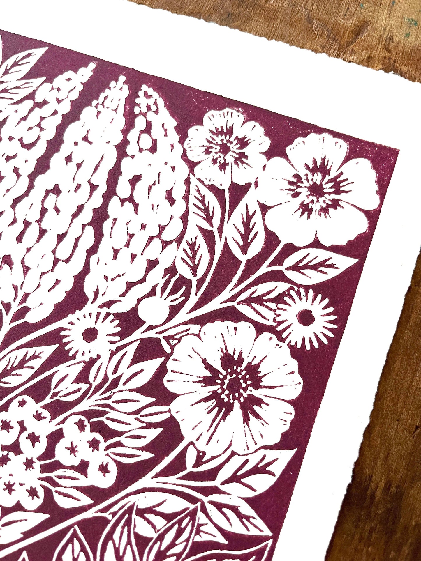 Hand Block Printed Art Print - No. 633
