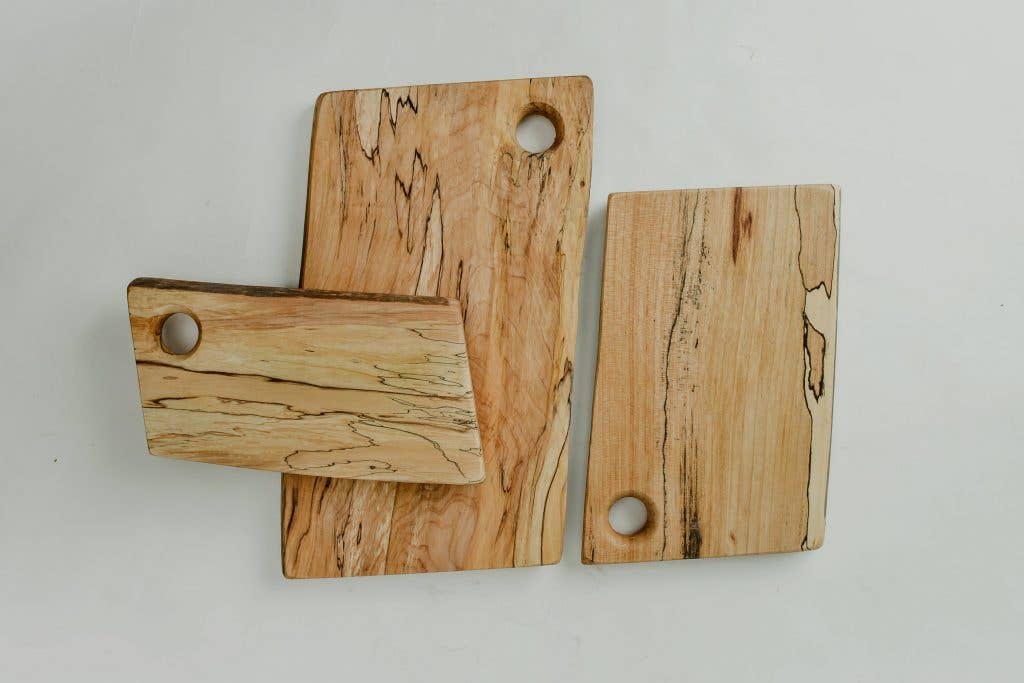 9" SPALTED MAPLE RECTANGULAR CUTTING BOARD