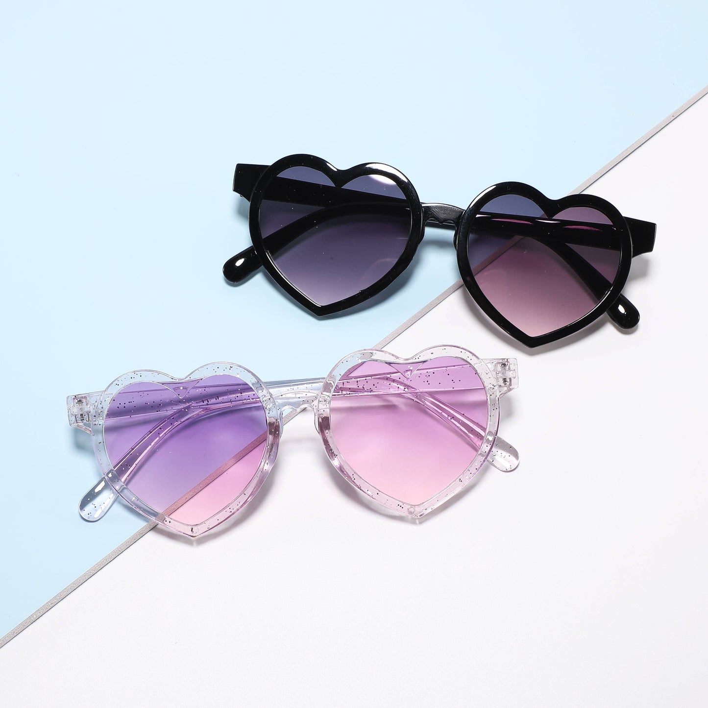 Boho + Babe - Baby and Toddler Heart Sunglasses: Purple