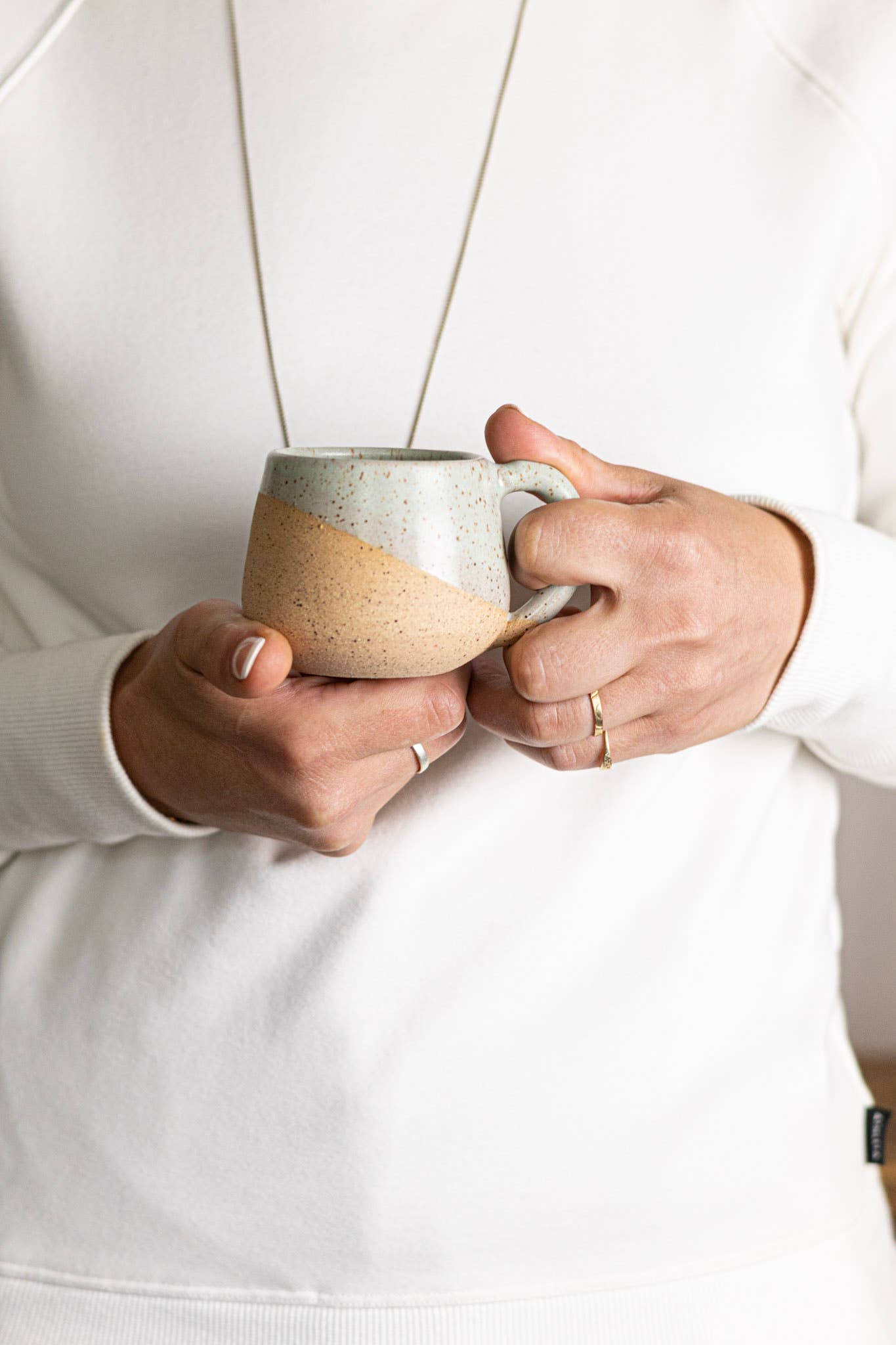 Handmade Espresso Mug/Tea Cup with handle- 4 ounces