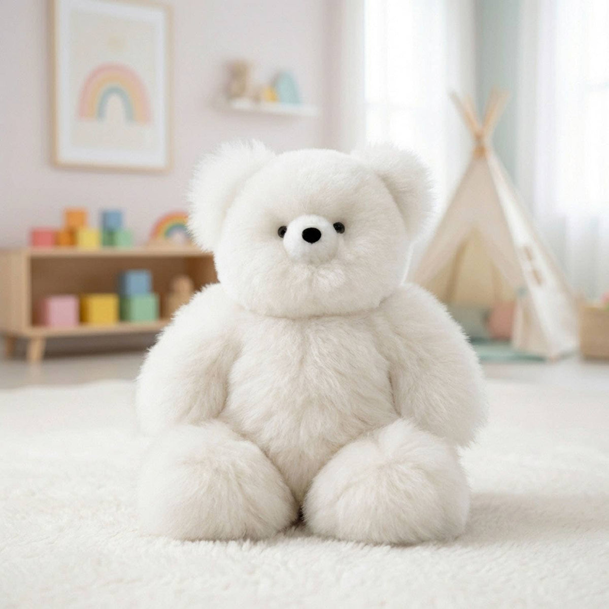 Shupaca Alpaca - 15" Alpaca Stuffed Animal - Bear: Caramel