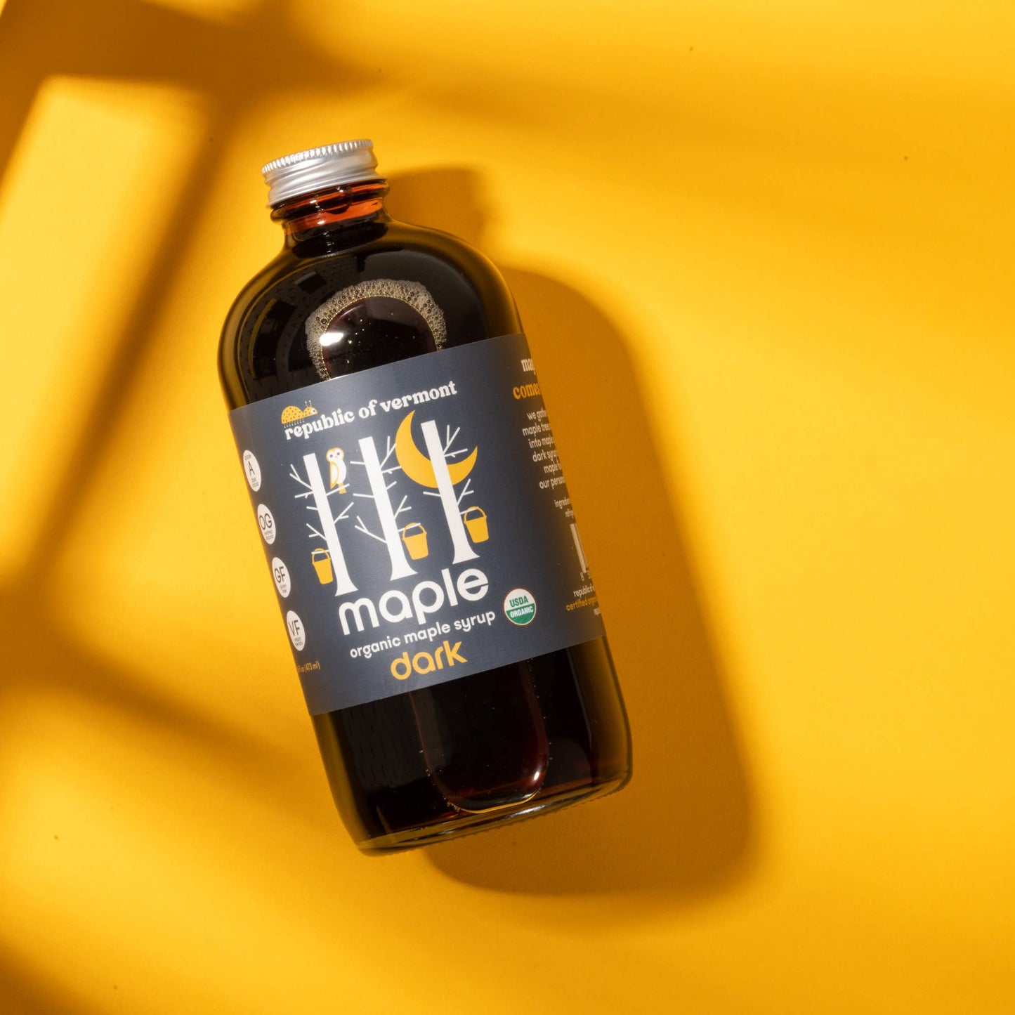 Maple Syrup, Dark Organic (16 oz) - Republic of Vermont