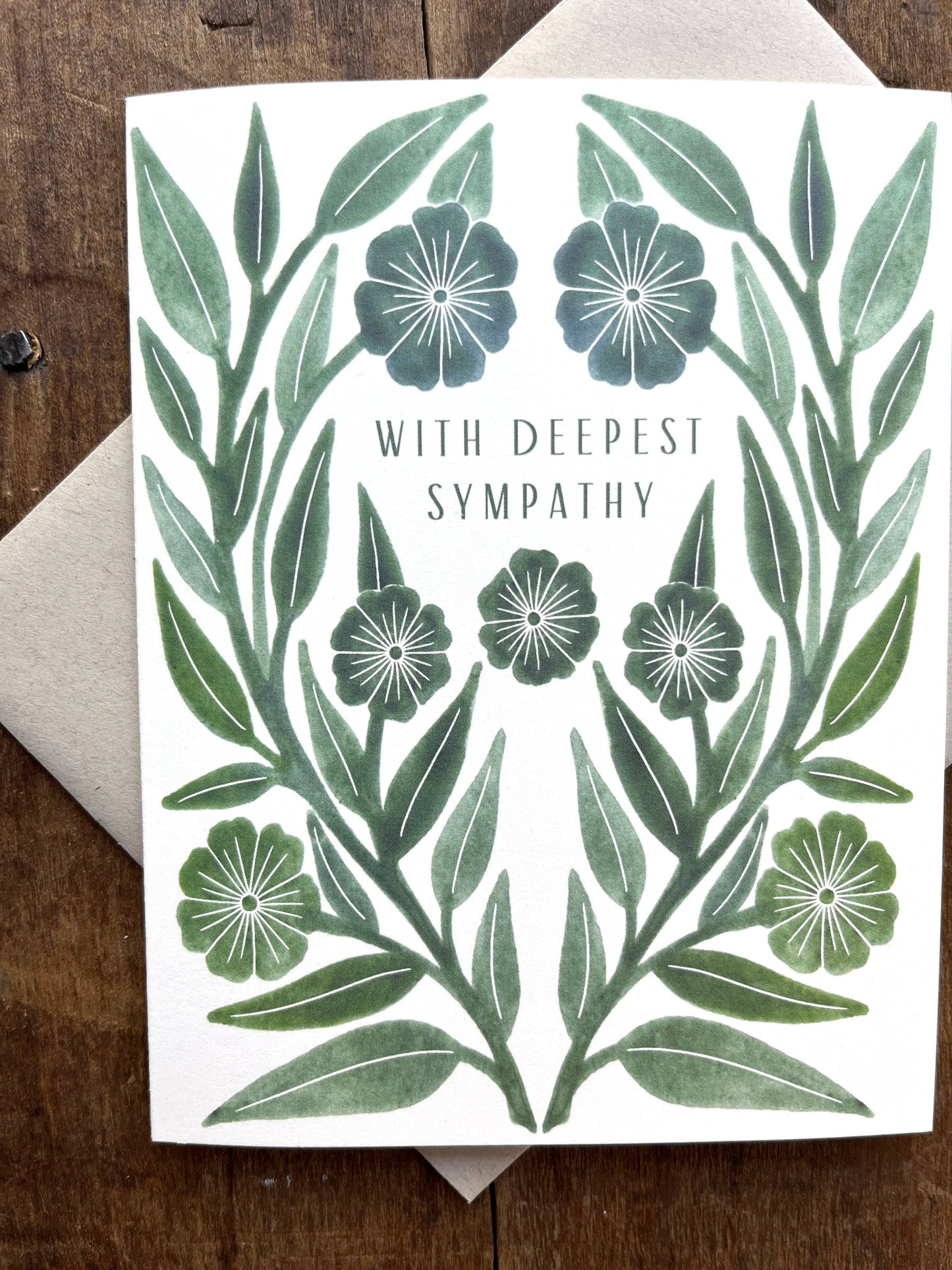 Greeting Card "With Deepest Sympathy,"