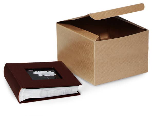 Nashville Wraps - Recycled Brown Kraft Gift Boxes: 50 Pack / 9x9x5"