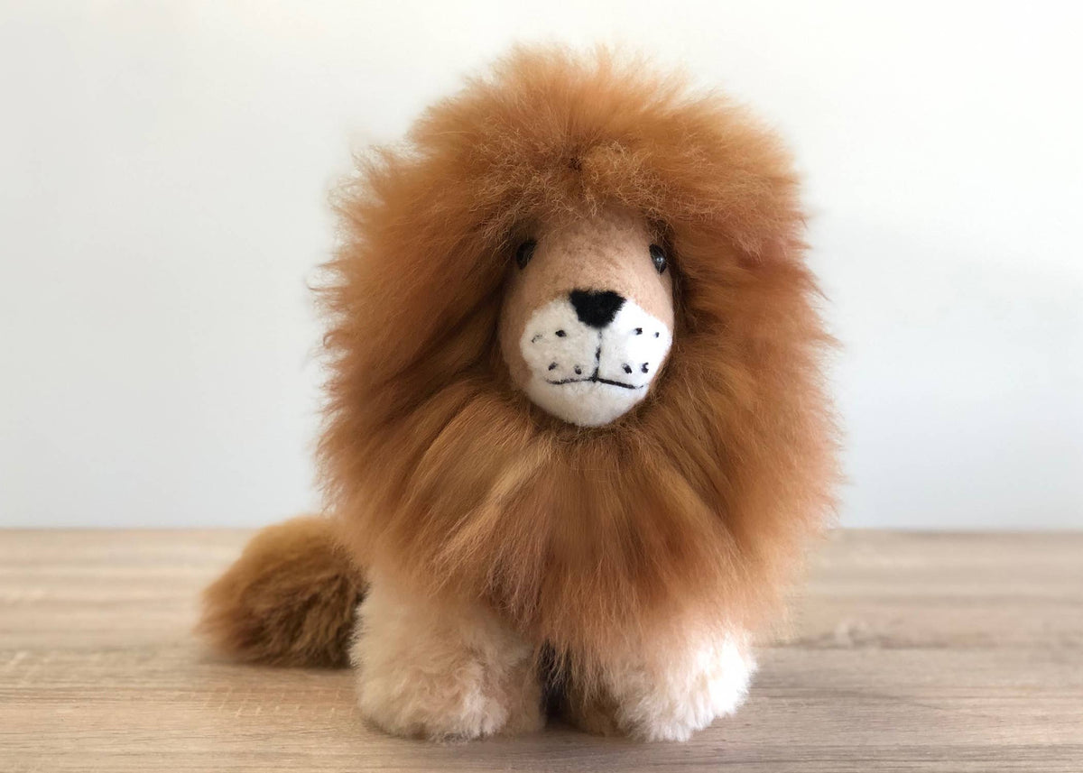 Shupaca Alpaca - Alpaca Stuffed Animal - Lion  Medium- 12"
