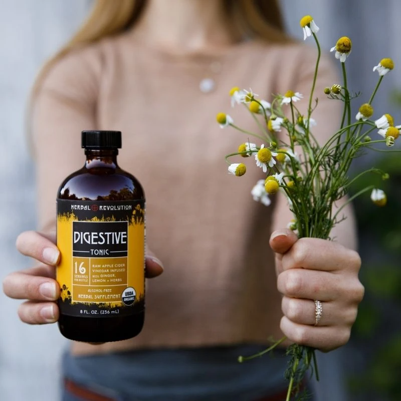 Digestive Tonic - Raw ACV w/Mother, Digestive + Detox Support (8 fl oz)
