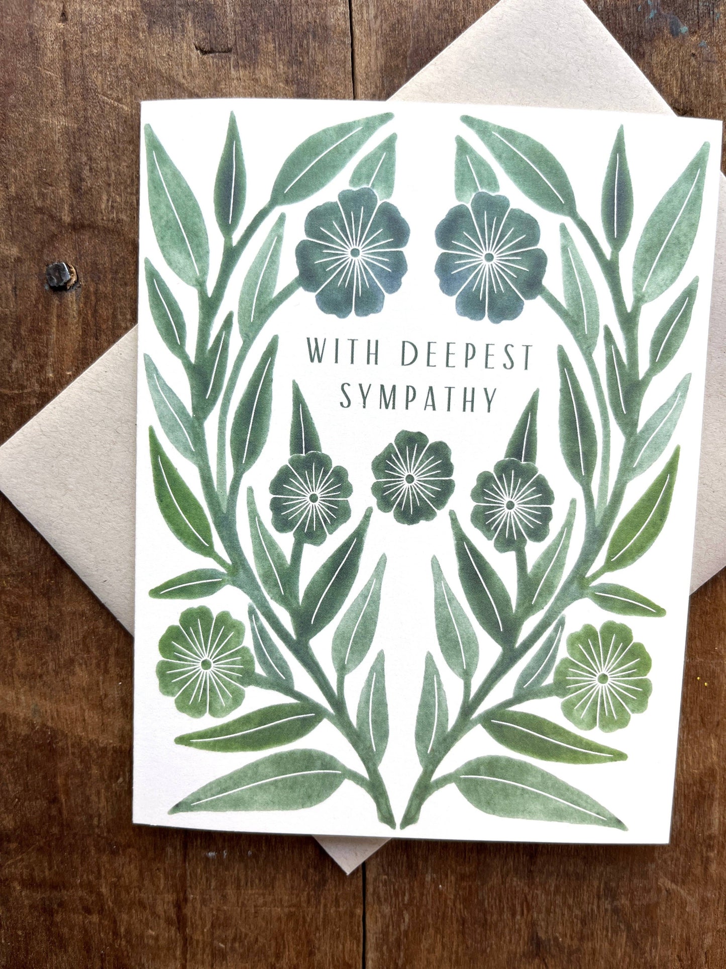 Greeting Card "With Deepest Sympathy,"