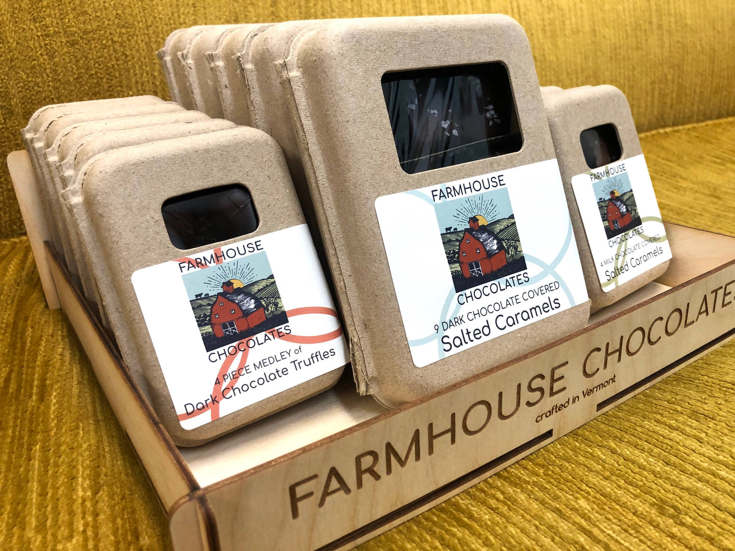 Caramels - Dark Chocolate covered, salted (9 Piece)