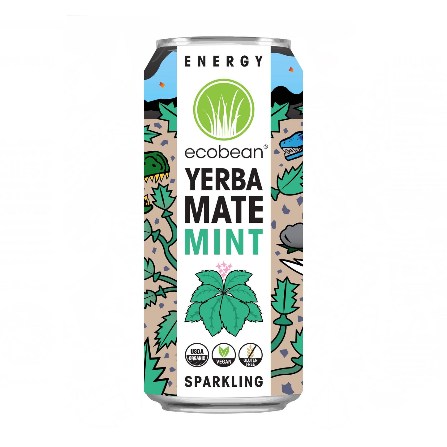 Mint Yerba Mate, Organic (16 oz) - Ecobean