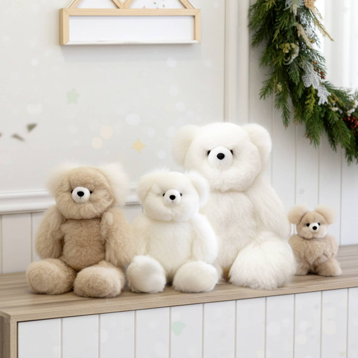 Shupaca Alpaca - 15" Alpaca Stuffed Animal - Bear: Caramel