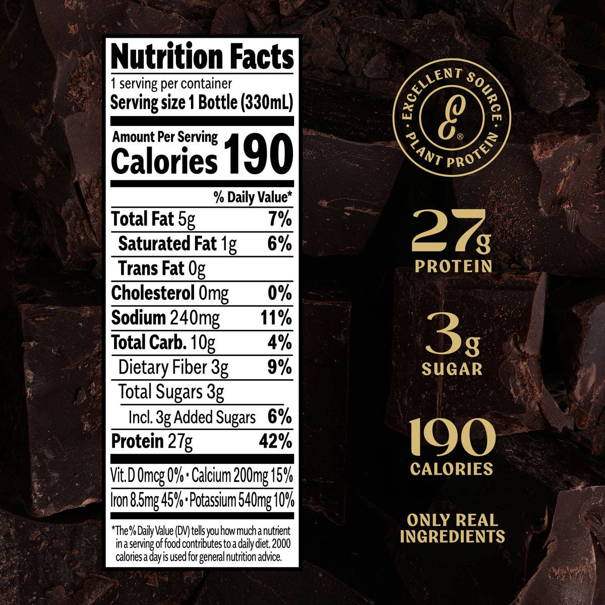 Clean Protein Sea Salt Chocolate, 11oz