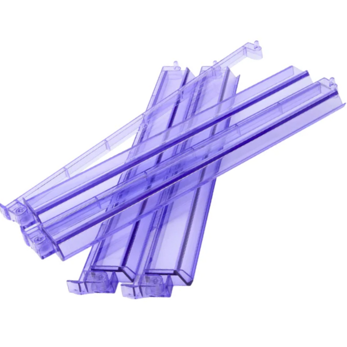 Mahjong Studios - Mahjong Rack and Pusher Set of 4 - Multi Colors Blue Purple Red Green Clear: Clear