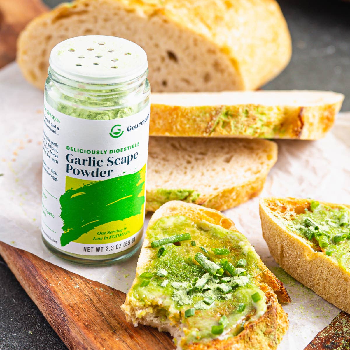 Gourmend Foods - Garlic Scape Powder (Organic, Low FODMAP, Single Origin)