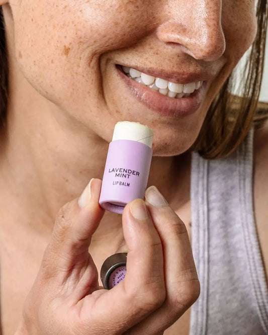 Good Flower Farm - Lavender Mint Organic Lip Balm / 0.3 oz Biodegradable Tube
