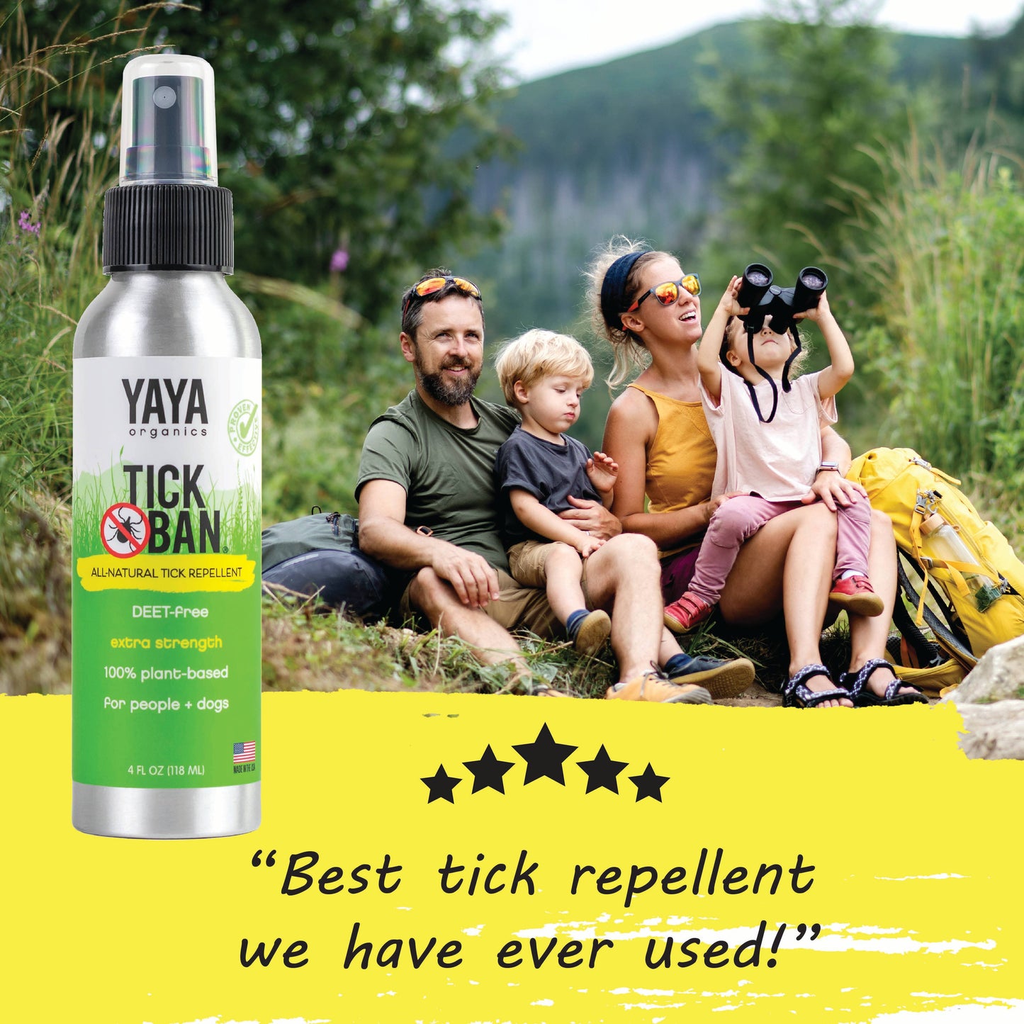 YAYA Organics - Tick Ban All-Natural Tick Repellent - 4 oz.