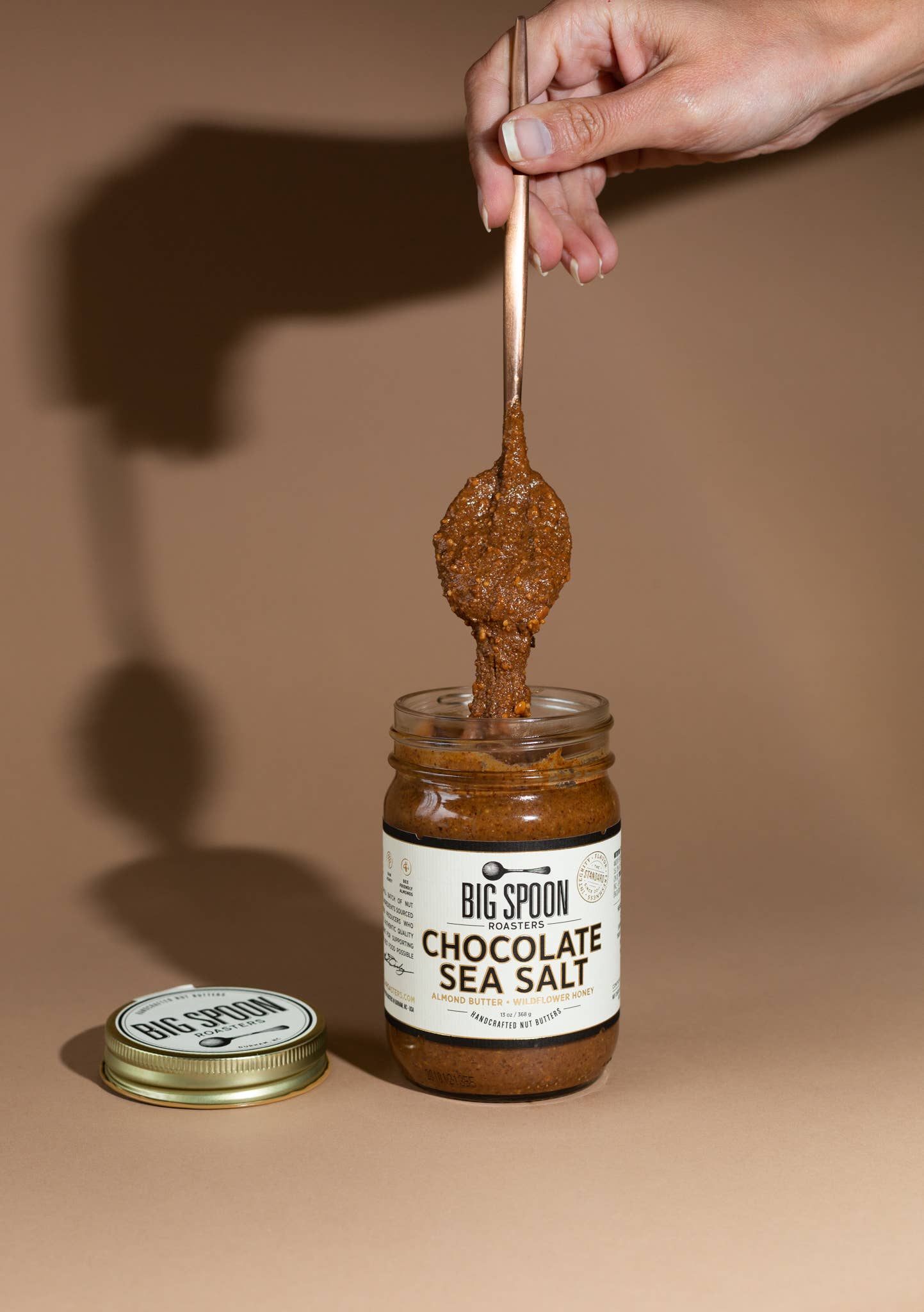Big Spoon Roasters - Chocolate Sea Salt Almond Butter: 13oz Jar