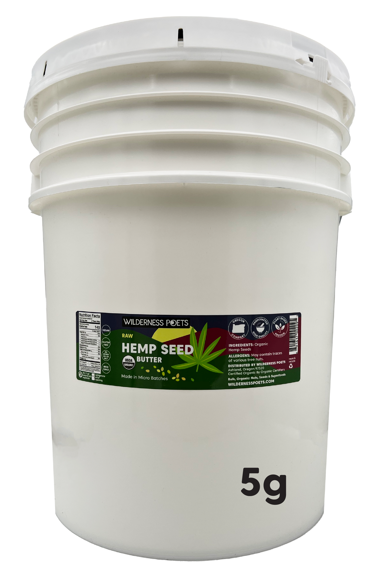 Hemp Seed Butter, Raw - Organic (8 oz)