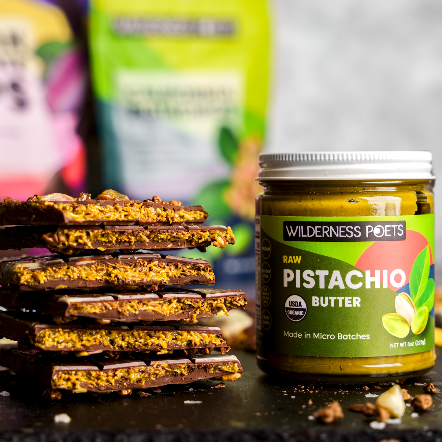 Pistachio Butter, Raw - Organic (8 oz)