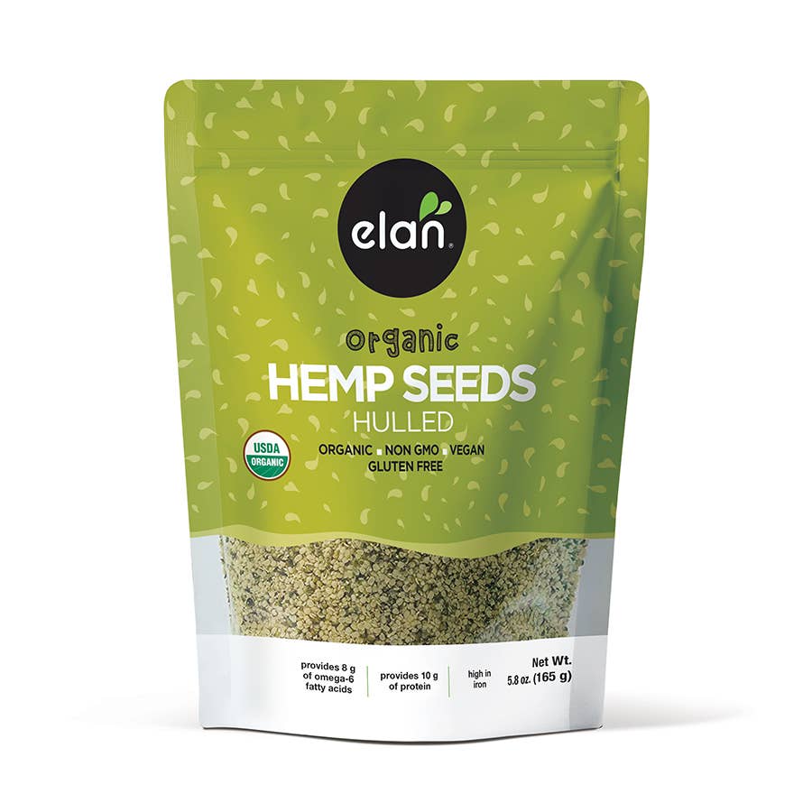 Elan - Elan Organic Hulled Hemp Seeds, Snacks, Food (6 oz)