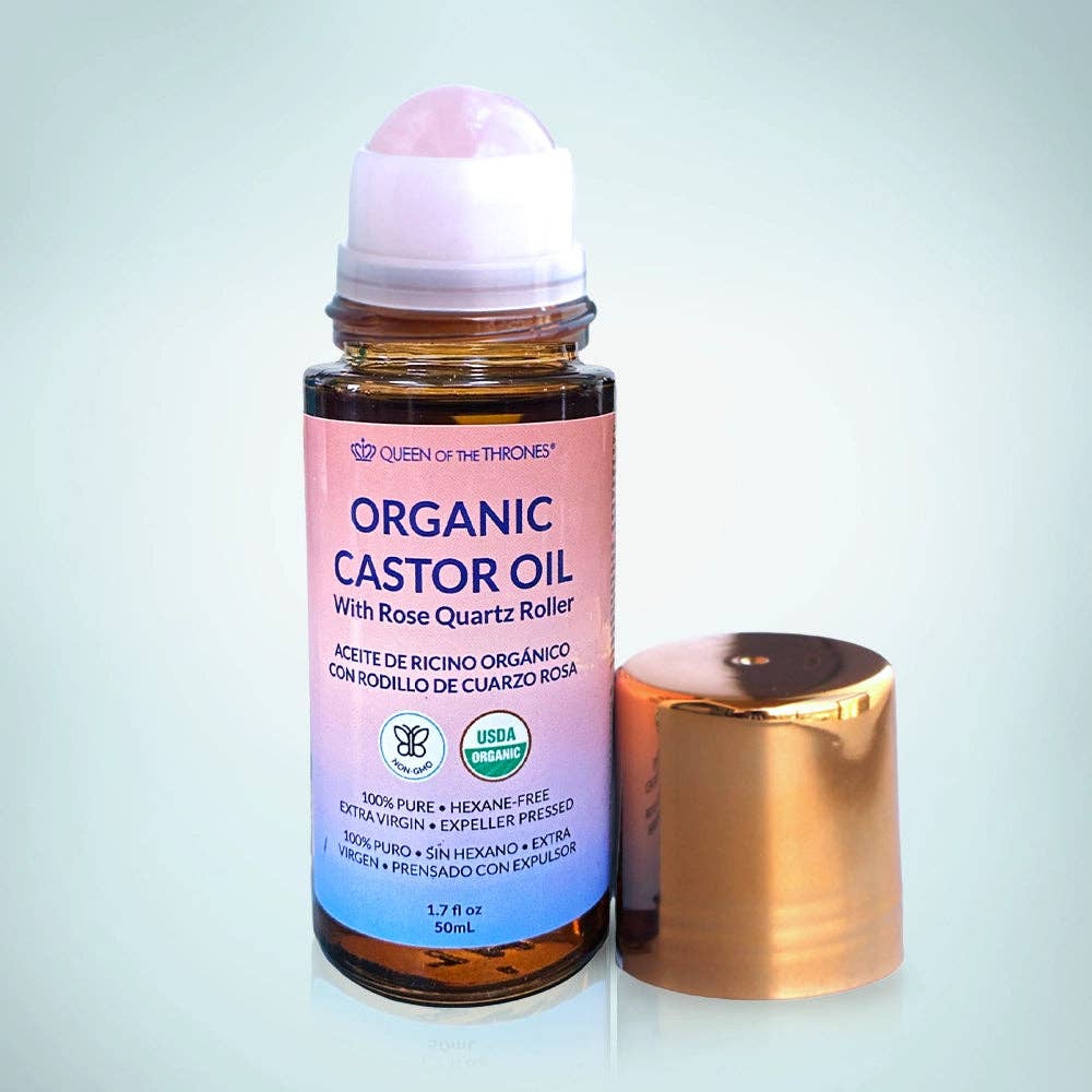 Organic Castor Oil Roll-On 1.7oz Case