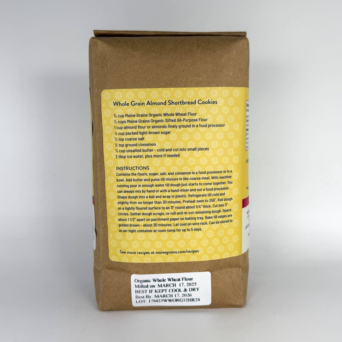 Maine Grains Organic Whole Wheat Flour (2.4 lbs)