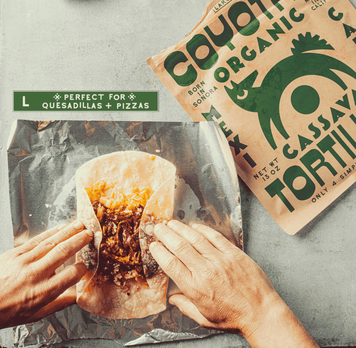 Organic Cassava Tortillas LARGE (9") COYOTAS