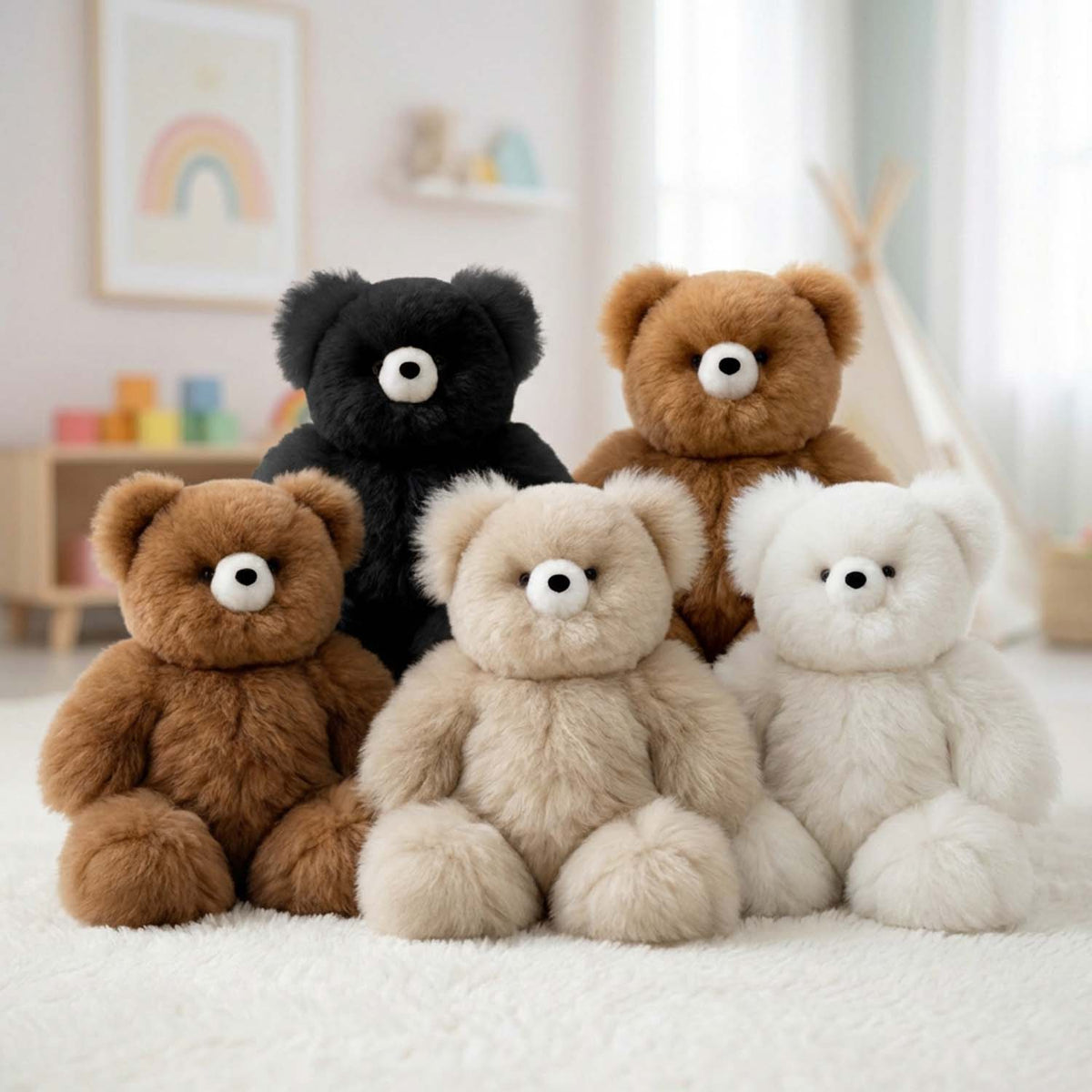Shupaca Alpaca - 15" Alpaca Stuffed Animal - Bear: Brown