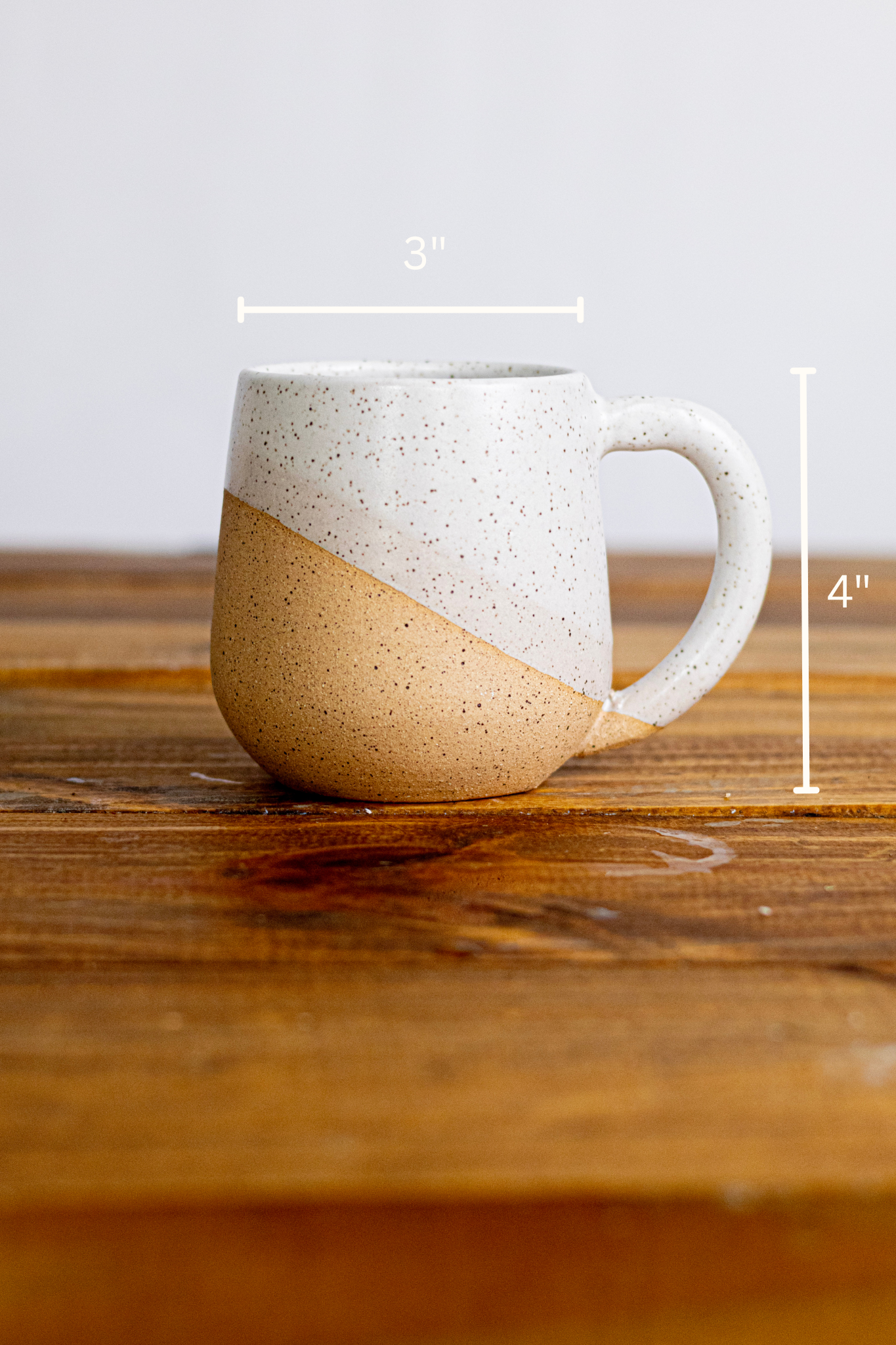 Ceramic Round-Bottom Coffee Mug - 12 ounce