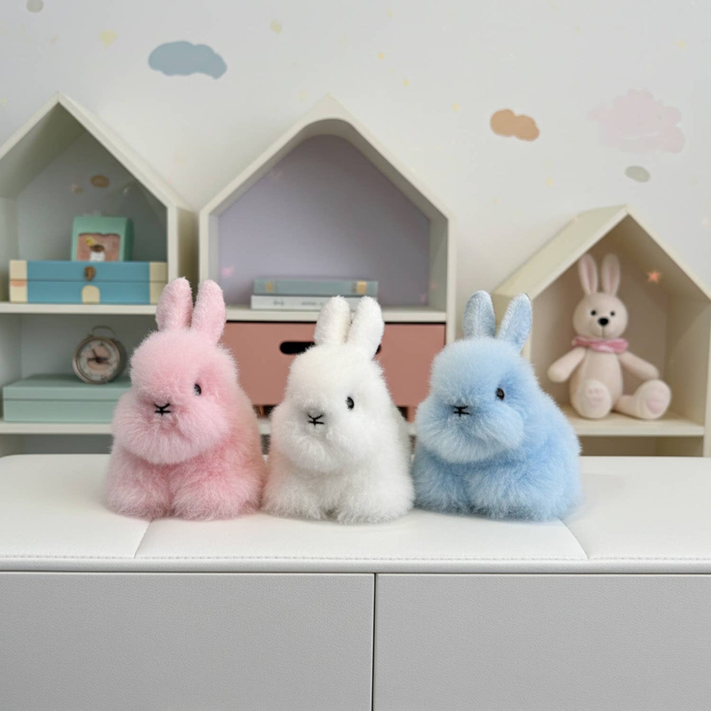 NEW! Fantasy Alpaca Stuffed Animal - Bunny - Micro 6"