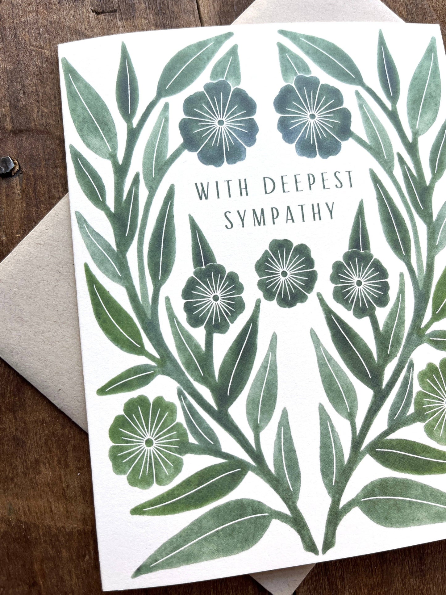 Greeting Card "With Deepest Sympathy,"