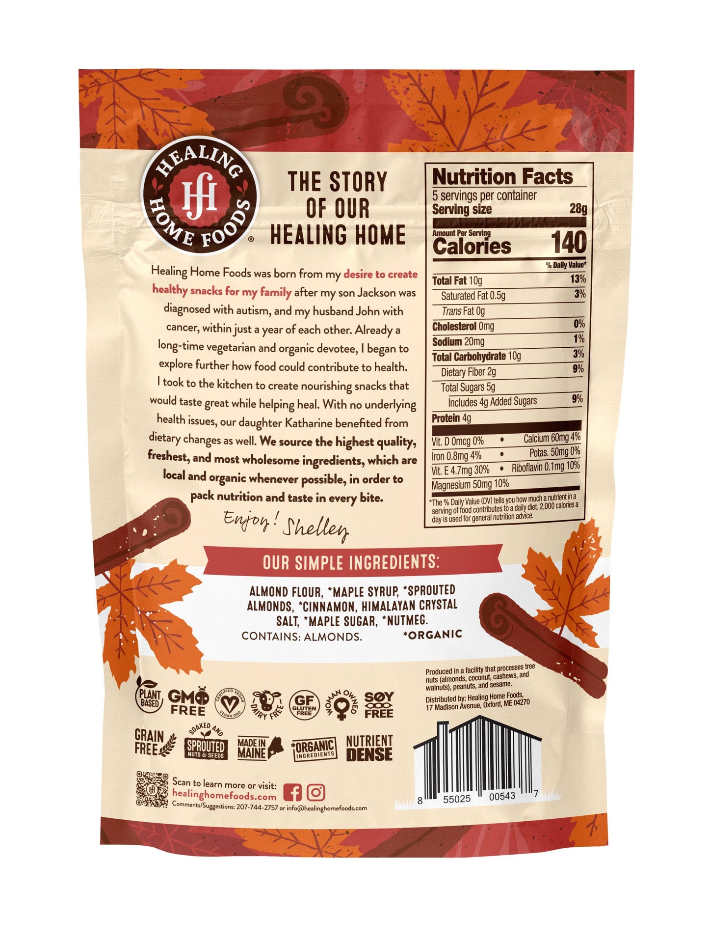 Grahams, Baked Maple Cinnamon (5 oz) - Healing Home Foods