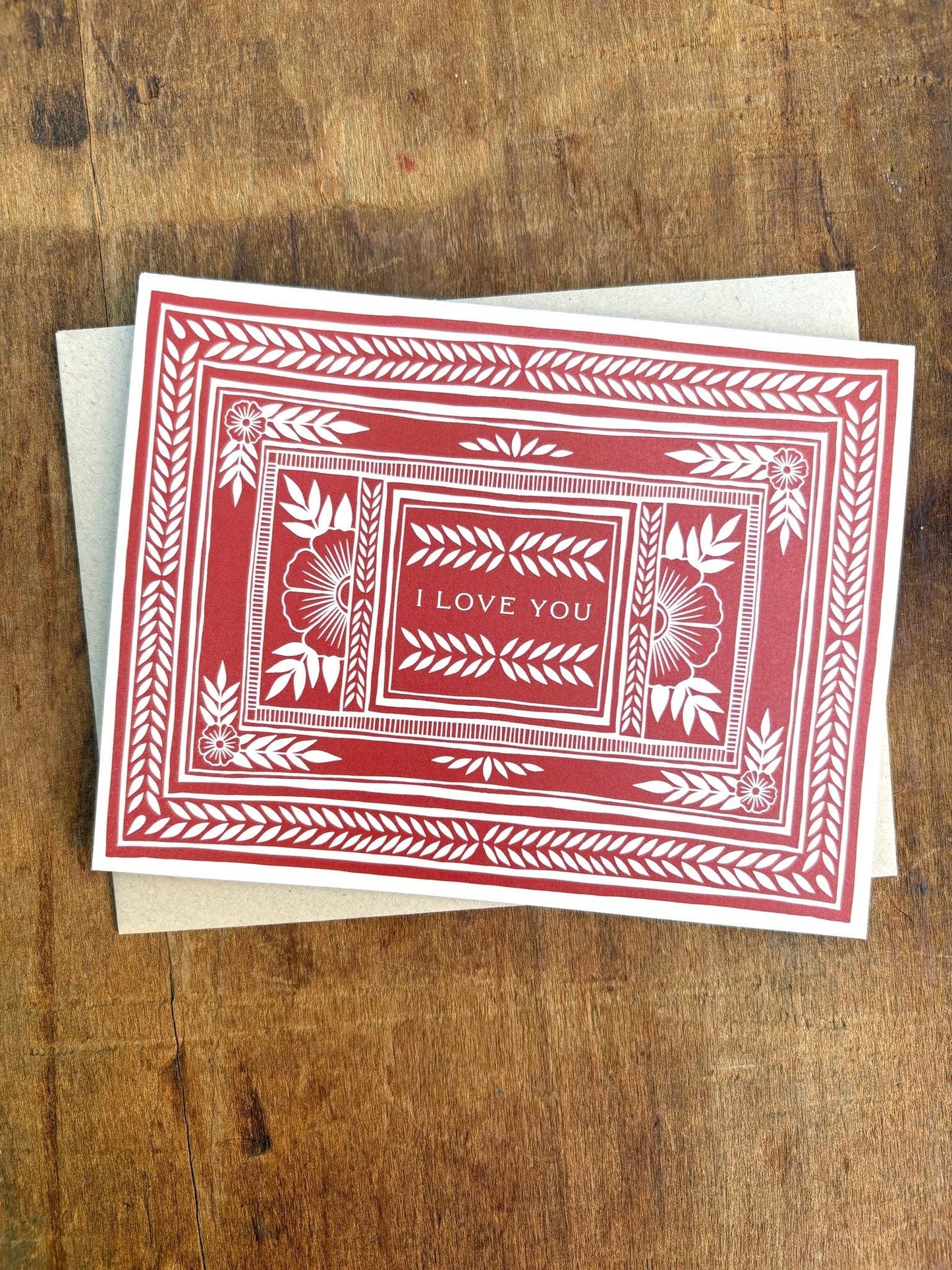 Greeting Card "I Love You,"