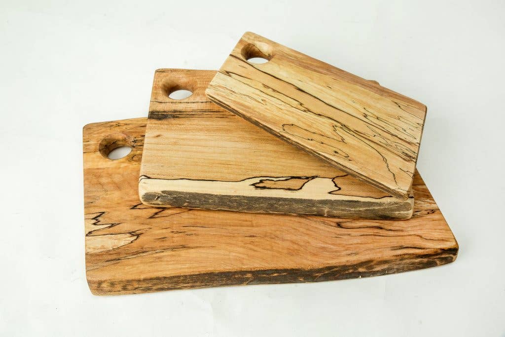 9" SPALTED MAPLE RECTANGULAR CUTTING BOARD
