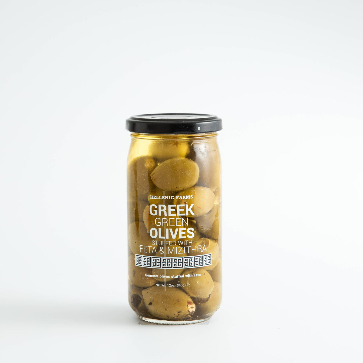 Greek Green Olives, Stuffed with Feta & Mizithra