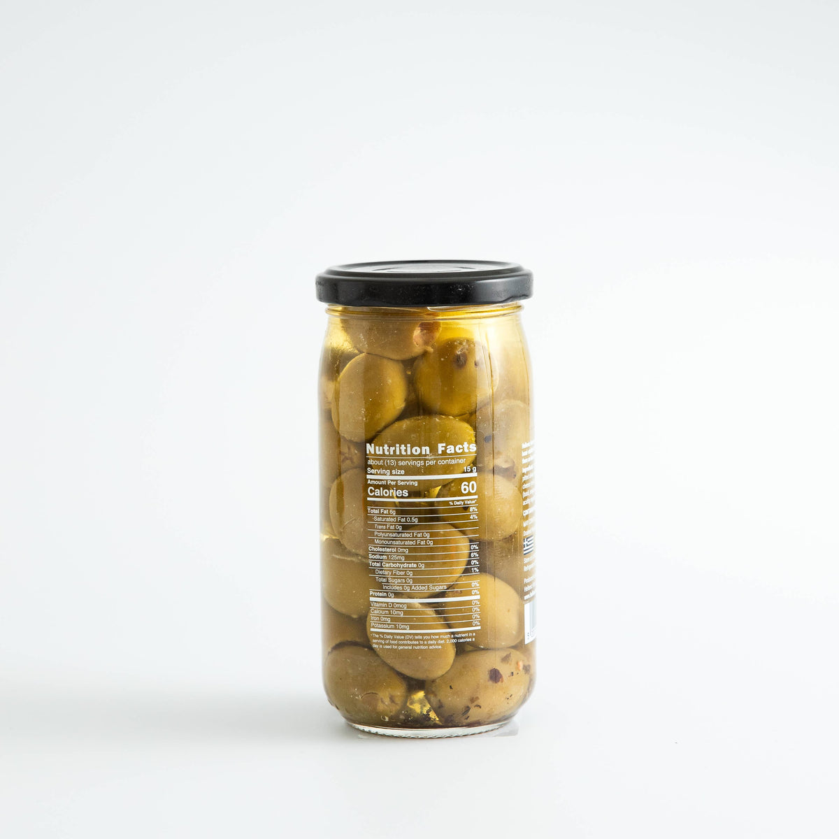 Greek Green Olives, Stuffed with Feta & Mizithra