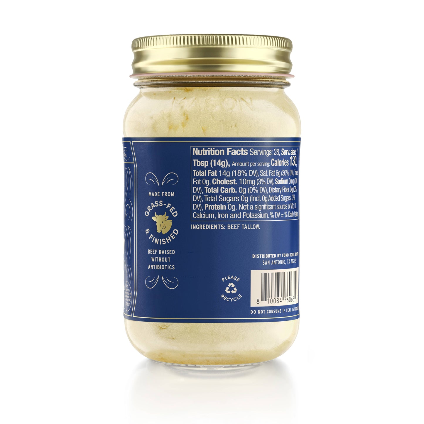 Fond Regenerative - Pure & Unflavored Regenerative Beef Tallow 14oz