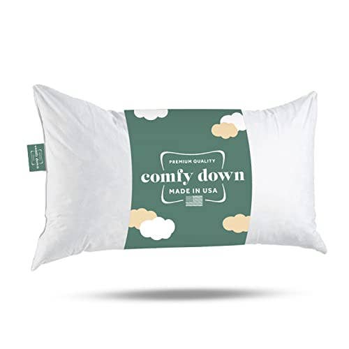 ComfyDown - ComfyDown Decorative Throw Pillow Insert, Premium- Rectangle: 14X20