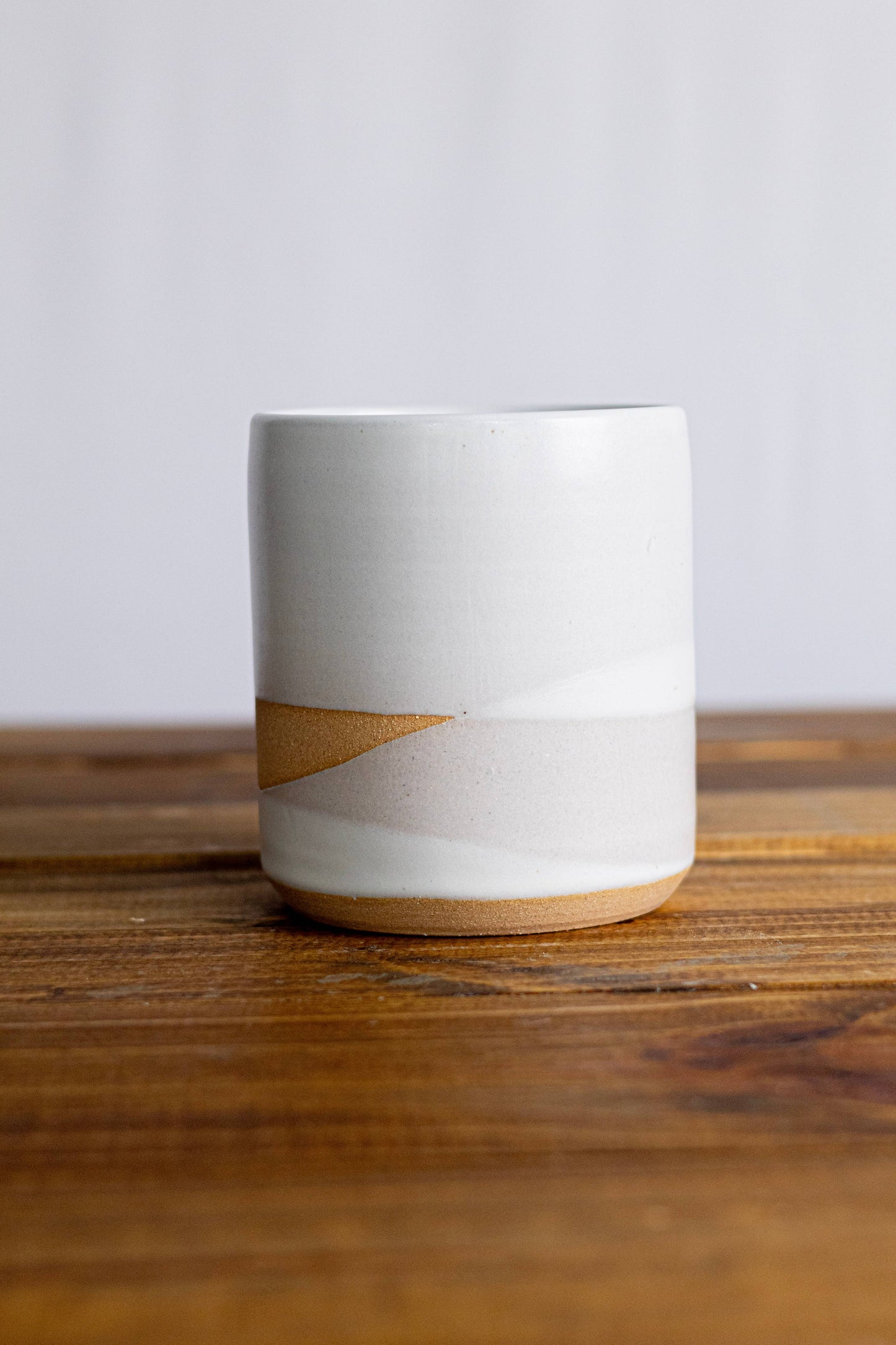 Handmade Criss-Cross Utensil Holder – Ceramic Crock