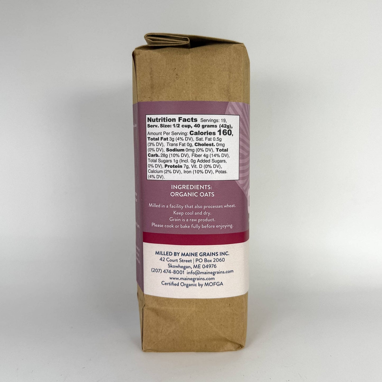 Maine Grains Organic Rolled Oats (1.75 lbs)