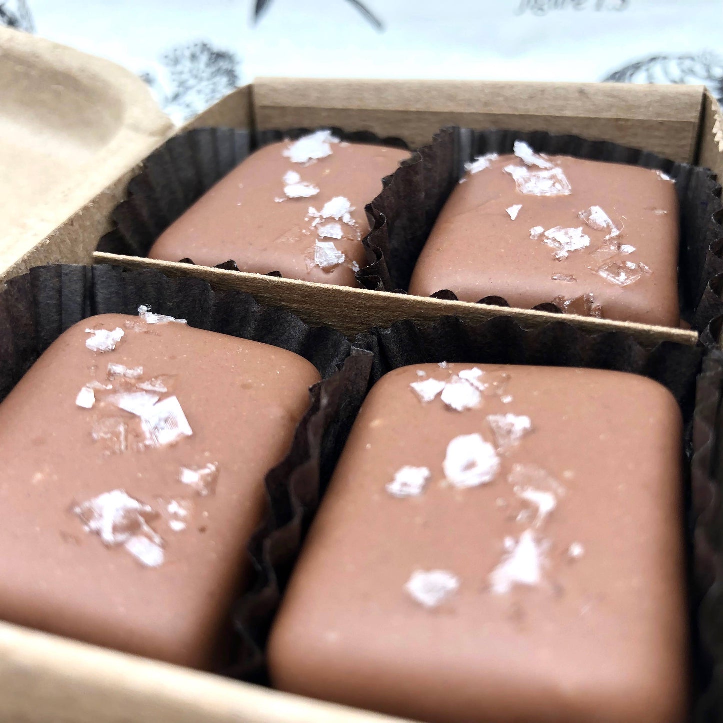Caramels - 38% Milk Chocolate Covered, Salted (4 pieces)