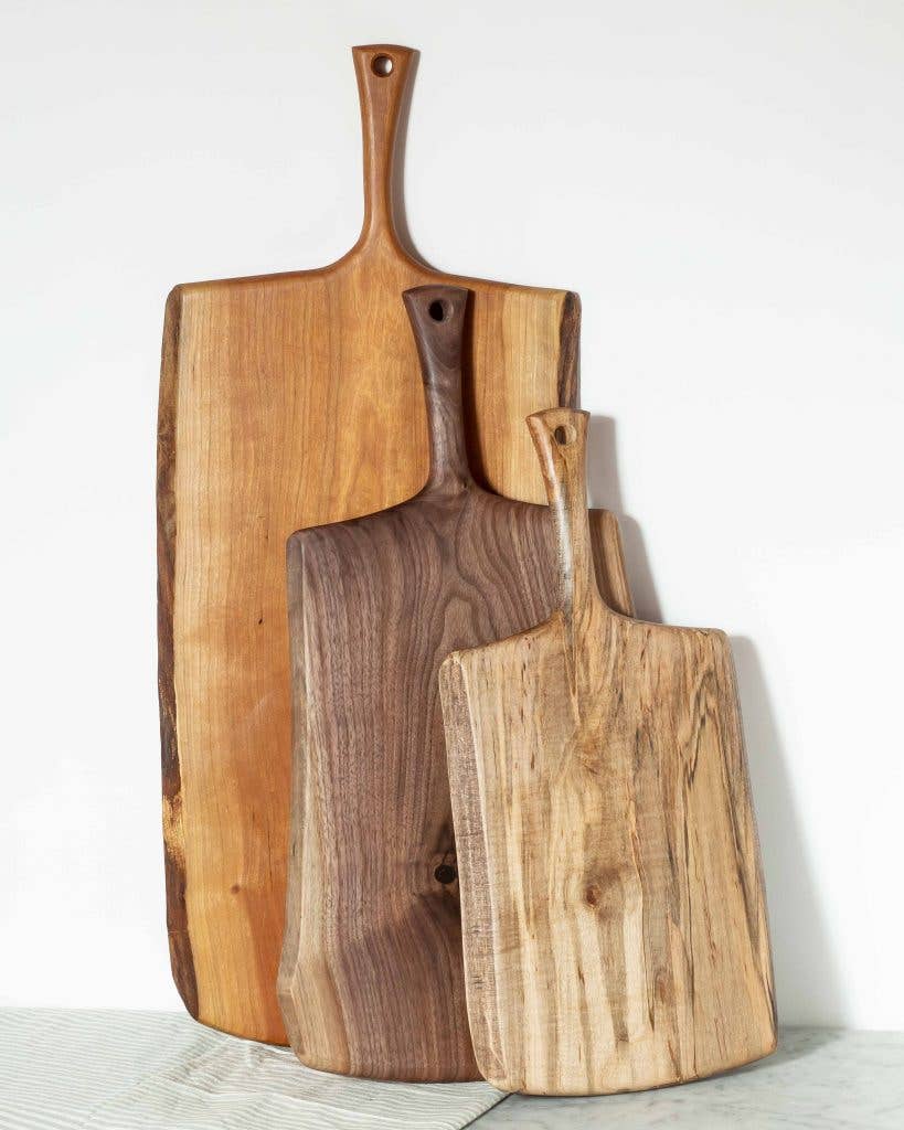 21" BLACK WALNUT SERVING BOARD W/ HANDLE