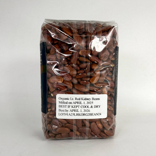 Maine Grains Organic Light Red Kidney Beans (1 lb)