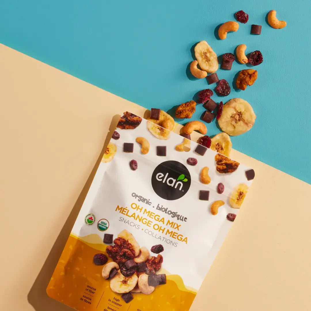 Elan - Elan Organic Oh Mega Mix Nuts, Snacks, Gluten Free (5 oz)