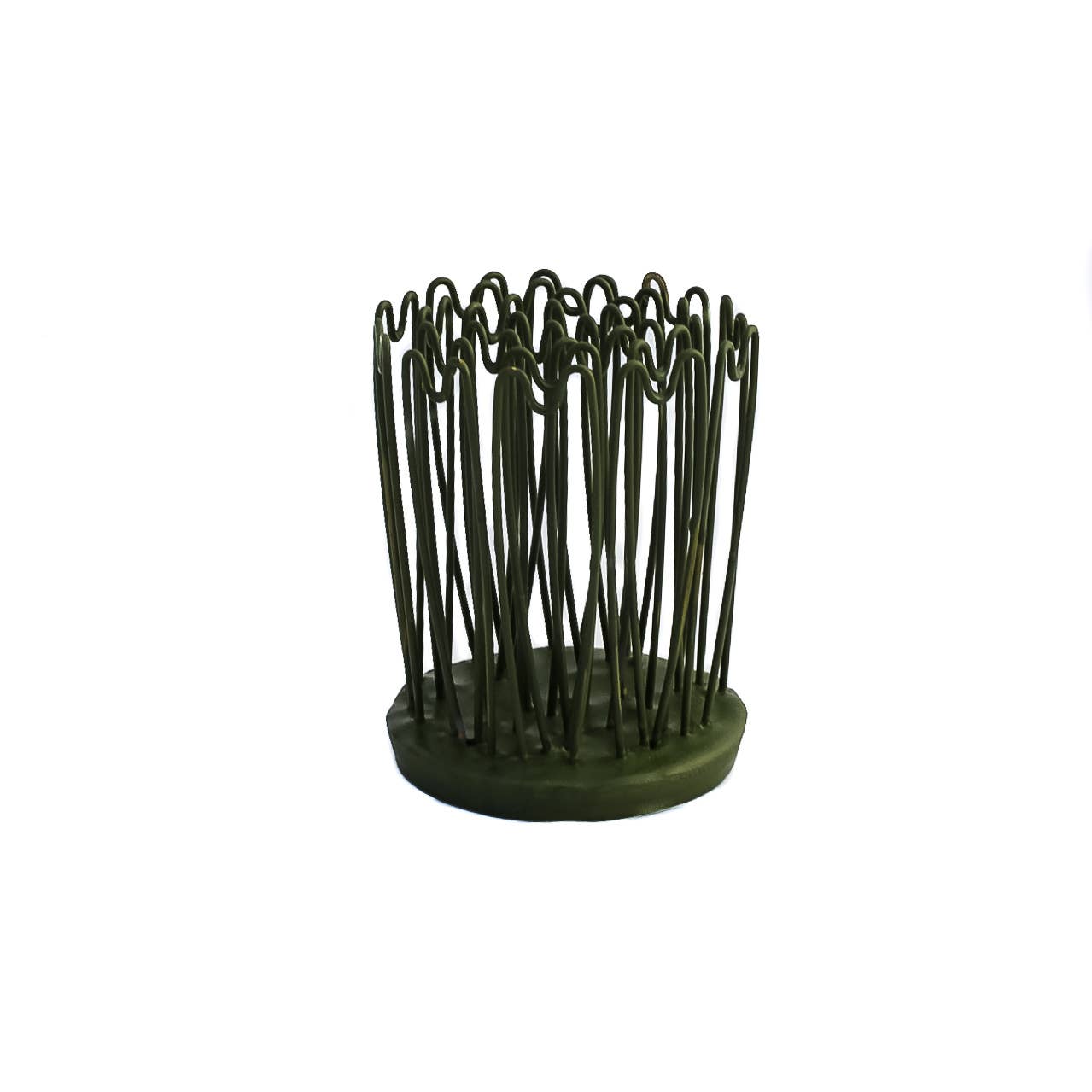 Floral Genius - Round Hairpin Flower Holder Flower Frog: 3-1/2"
