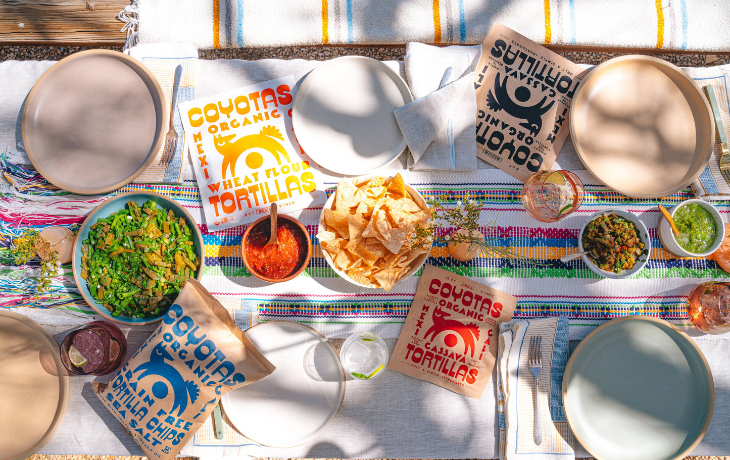 Organic Grain Free Tortilla Chips Sea Salt COYOTAS