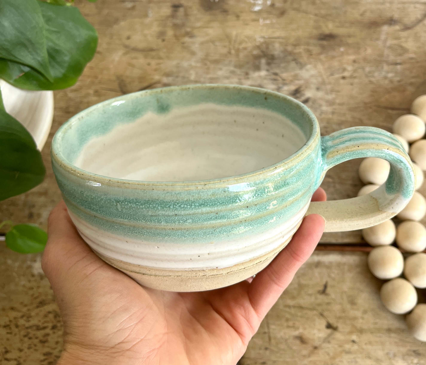 Soup Mug Cappuccino Cup Bowl with Handle