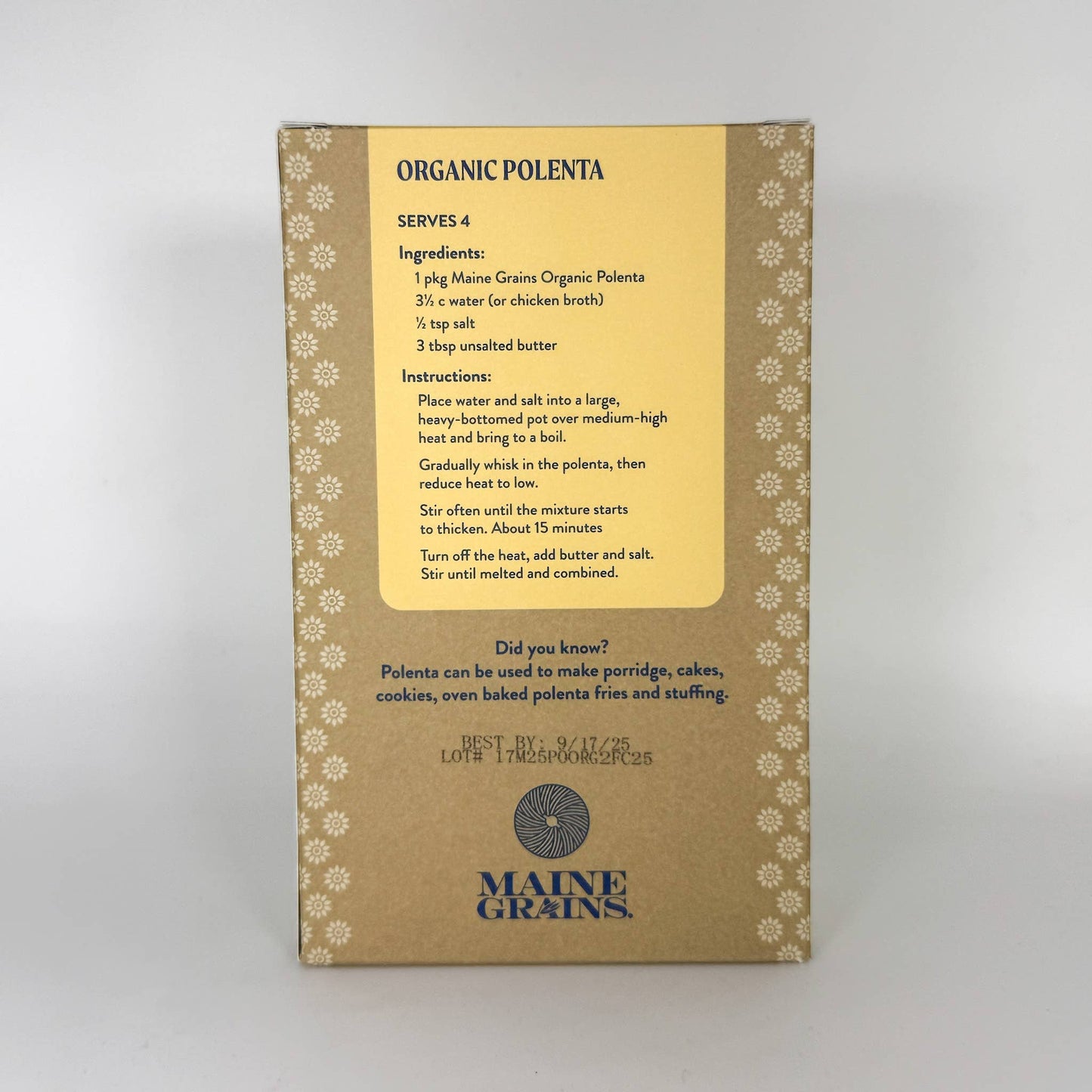 Maine Grains Organic Polenta (160 g)